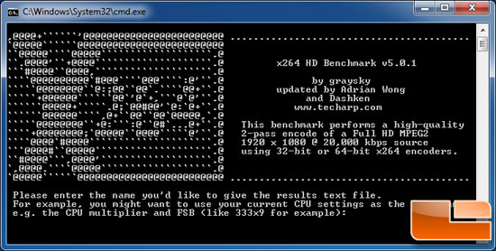 x264 HD Encoding Benchmark