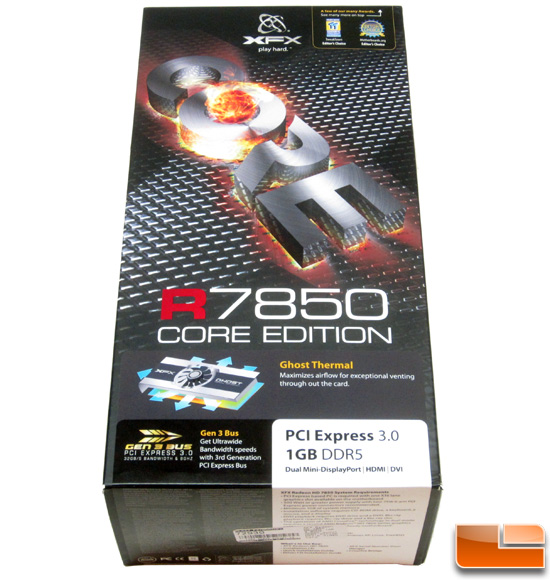 XFX R7850 Core Edition Card Retail Box