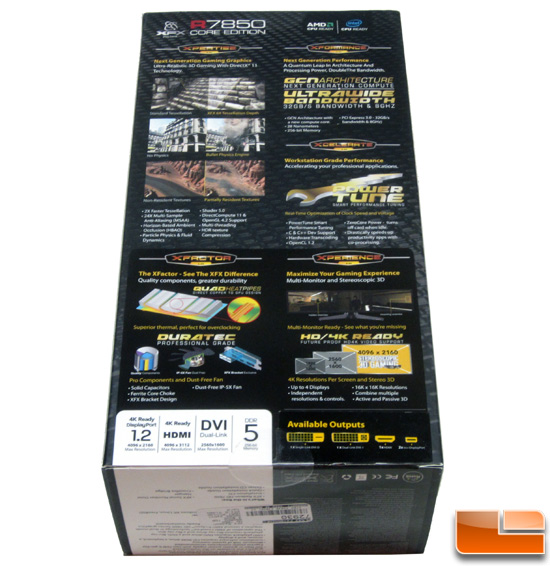 XFX R7850 Core Edition Card Retail Box