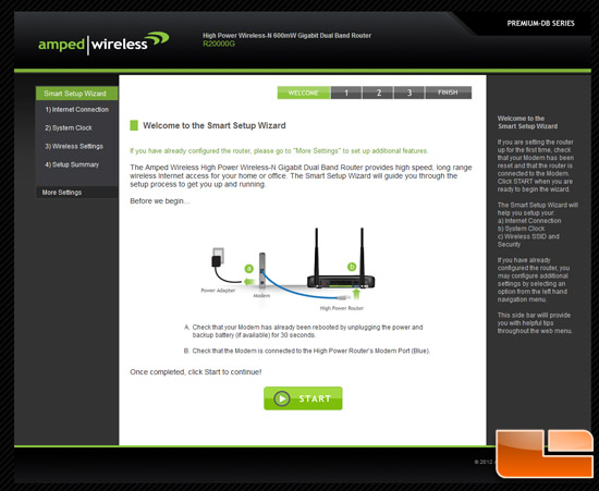 Amped Wireless R20000G Firmware GUI