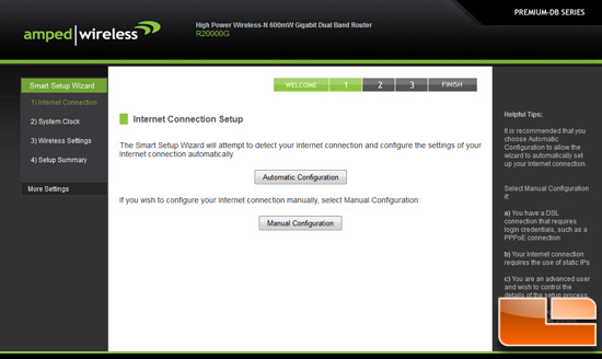 Amped Wireless R20000G Firmware GUI