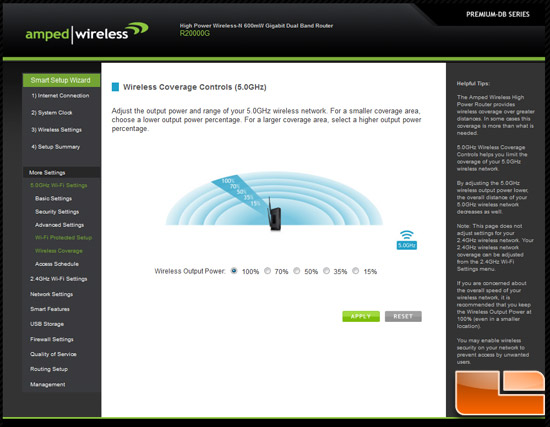 Amped Wireless R20000G Firmware GUI