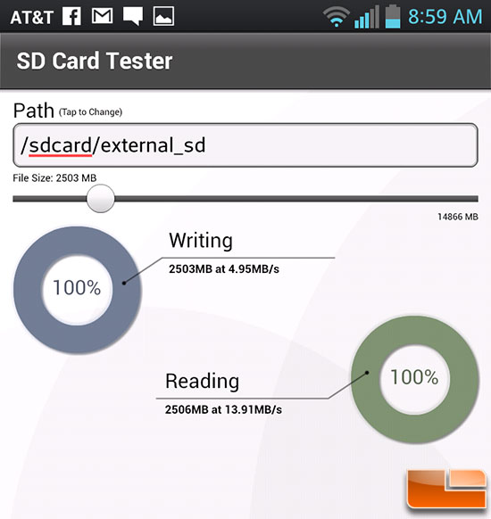 LG Optimus G Flash Memory Tests LG Optimus G Flash Memory Tests