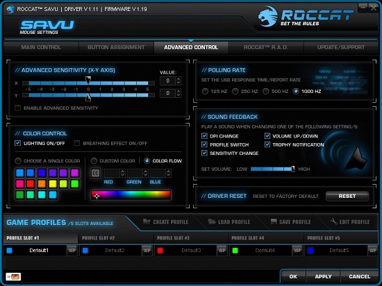 ROCCAT Savu Mouse App