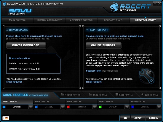 ROCCAT Savu Mouse App