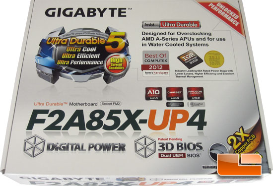 GIGABYTE F2A85X-UP4 Retail Packaging and Bundle