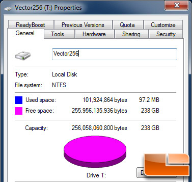 OCZ Vector 256GB Properties