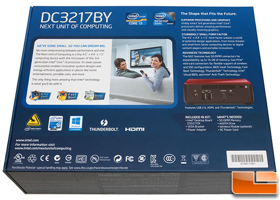 Intel NUC DC3217BY Retail Box