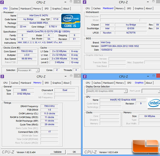 Intel NUC CPU-Z