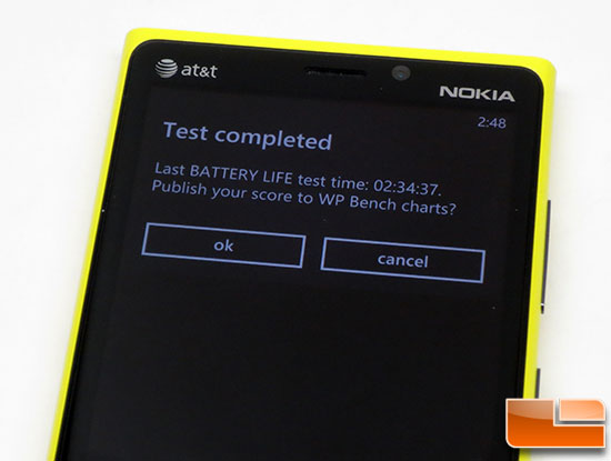 Nokia Lumia 920 Battery Life