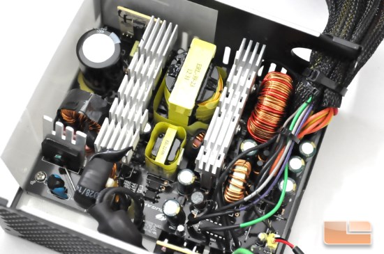 Inside the Cougar PowerX 550W unit