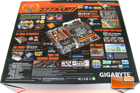 GIGABYTE Z77X-UP7 Intel Z77 Motherboard Retail Packaging GIGABYTE Z77X-UP7 Intel Z77 Motherboard Retail Packaging