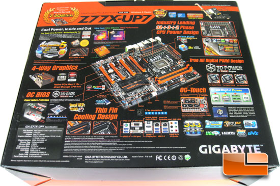 GIGABYTE Z77X-UP7 Intel Z77 Motherboard Retail Packaging