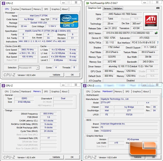 GIGABYTE Z77X-UP7 System Settings