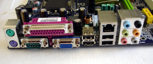 Rear I/O ports