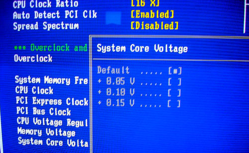 System Core Voltage