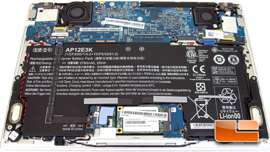 ACER S7 191 Internal Components