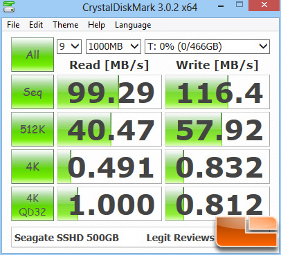 Seagate Momentus XT 750GB CRYSTALDISKMARK Z77