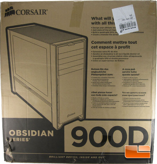 Corsair Obsidian 900D Super Tower Chassis Product Packaging