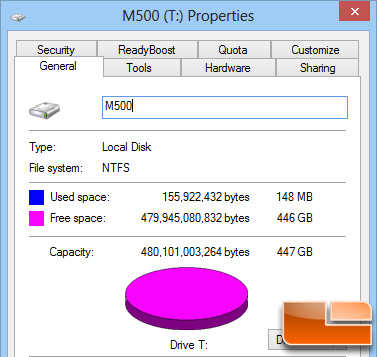 Crucial M500 480GB Properties