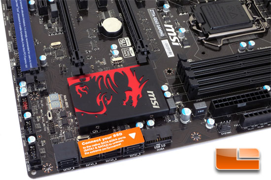 MSI Z77A-GD65 Gaming Series Motherboard Layout