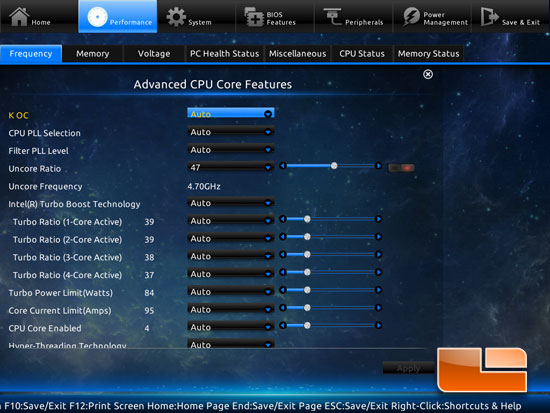 GIGABYTE Z87X-UD3H Extreme Overclocking Setting