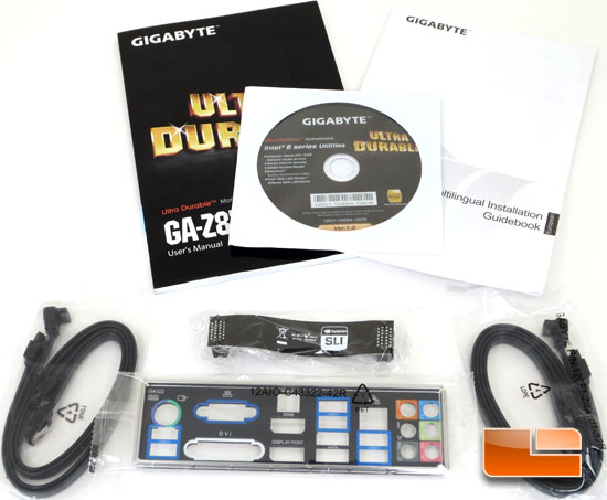 GIGABYTE Z87X-UD3H Intel Z87 Motherboard Retail Packaging and Bundle