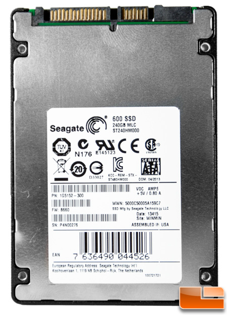 Seagate 600 240GB Rear