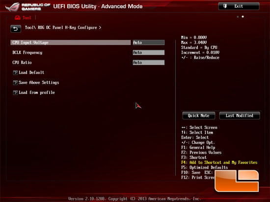 ASUS Republic of Gamers Maximus VI Hero UEFI BIOS