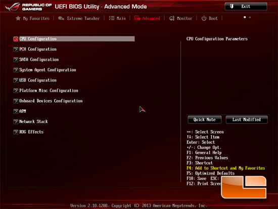 ASUS Republic of Gamers Maximus VI Hero UEFI BIOS