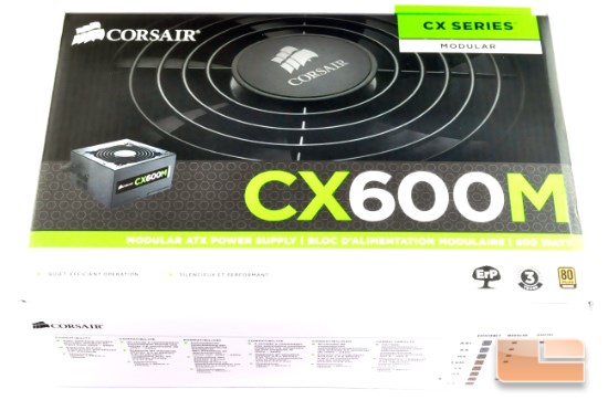 Corsair CX600M box