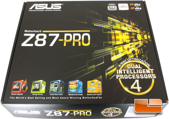 ASUS Z87-Pro Intel Z87 Motherboard Retail Packaging