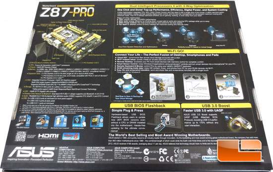 ASUS Z87-Pro Intel Z87 Motherboard Retail Packaging