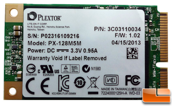 Plextor M5M 128GB mSATA SSD Review