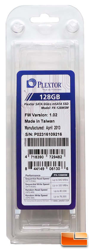Plextor M5M 128GB mSATA Drive
