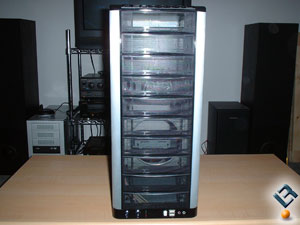 The front of the Aerocool Masstige case.