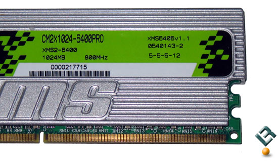 Corsair XMS2 PC2-6400 Memory IC's