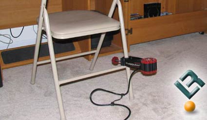 Buttkicker Gamer on Folding Chair