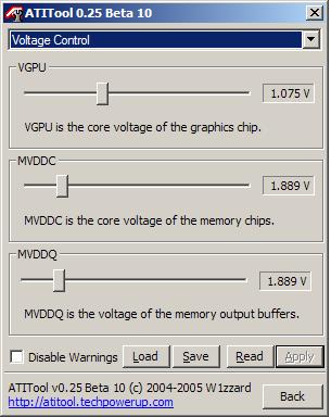 ATI Tool voltage control