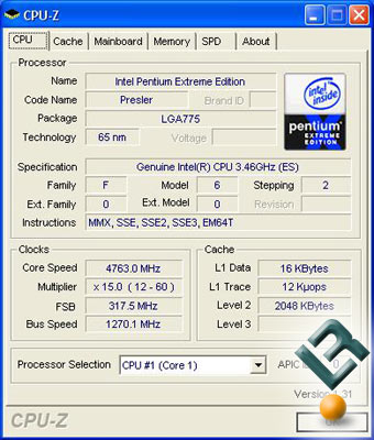 Increased Voltages and a 19% overclock on the Intel 955