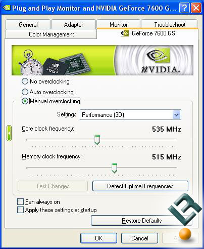 Overclocked Frequencies