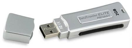 The Kingston 2GB DataTraveler Elite Privacy Edition USB Flash Drive