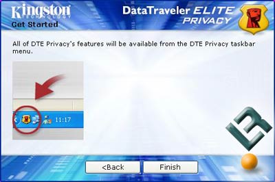 The Kingston 2GB DataTraveler Elite Privacy Edition USB Flash Drive