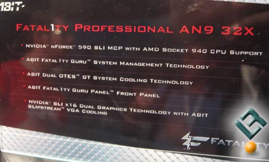 E3 2006:  The ABIT Fatal1ty Professional AN9 32X