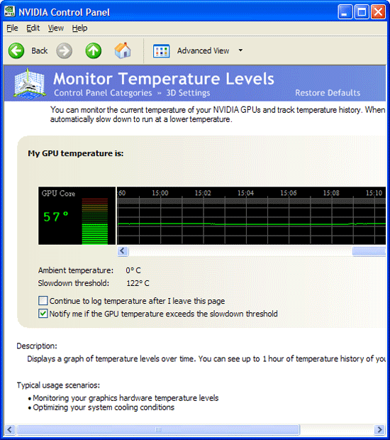 Idle Temp