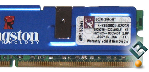 Kingston HyperX 6400LL Memory Kit