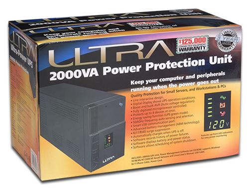 The Ultra 2000VA UPS Retail Box