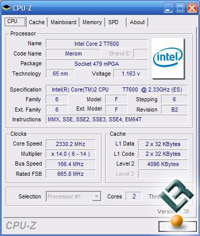 noot Mauve Spookachtig Intel Core 2 Duo Processor T7600 on the Dell XPS M1710 - Page 3 of 13 -  Legit Reviews