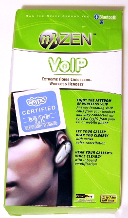 nXZEN Voip Bluetooth Headset Box