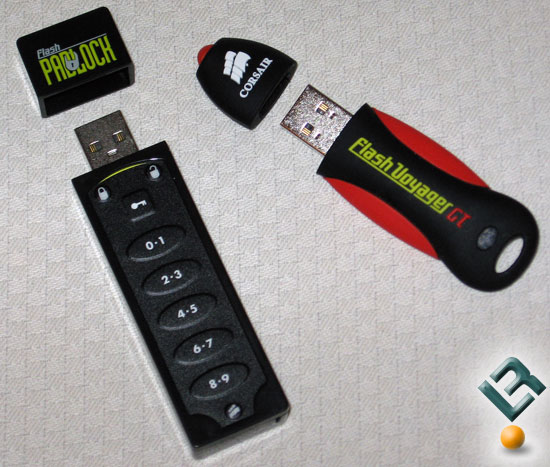 Corsair Memory Padlock and Voyager GT Flash Drives